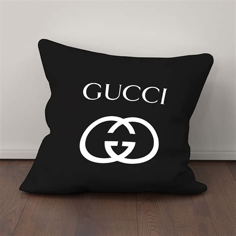 gucci backpack pillow holder|Gucci bear wool cushion in grey and black .